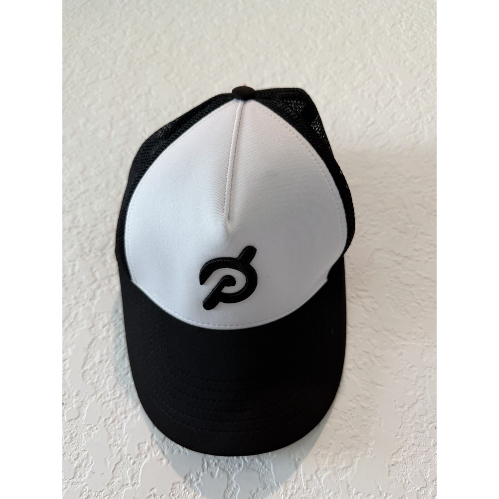 Peloton Black White Mesh Adjustable Hat One Size